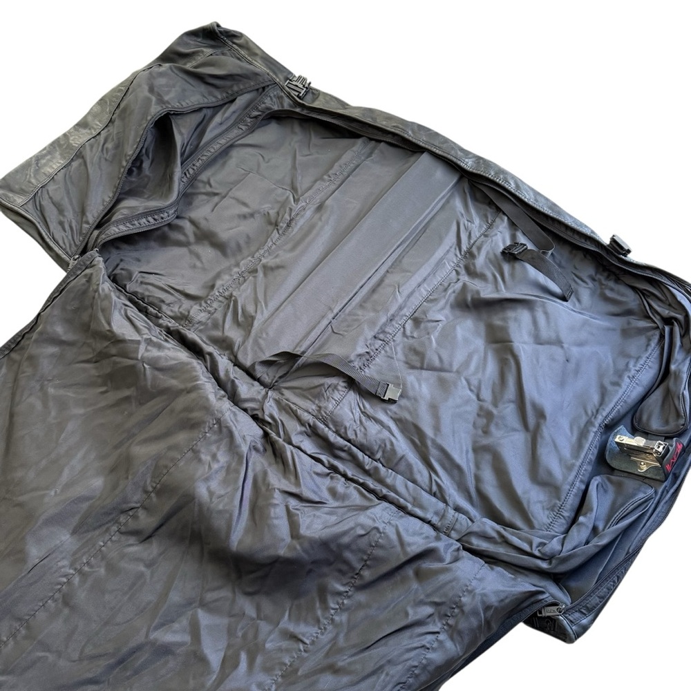 Tumi Black Leather Travel Garment Bag - Picture 13 of 13